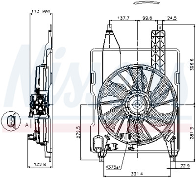 Ventilador, refrigeração do motor