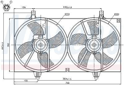 Ventilador, refrigeração do motor