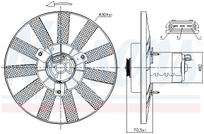 Ventilador, refrigeração do motor