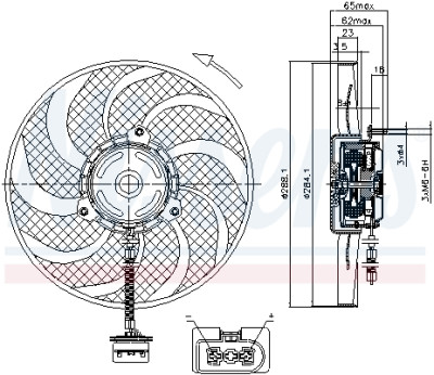 Ventilador, refrigeração do motor