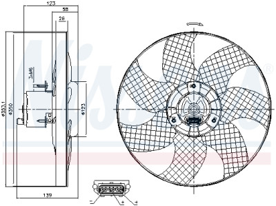 Ventilador, refrigeração do motor
