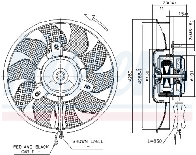 Ventilador, refrigeração do motor