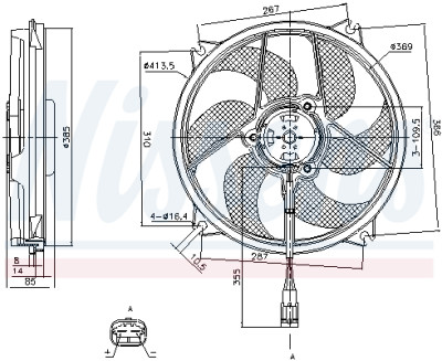 Ventilador, refrigeração do motor