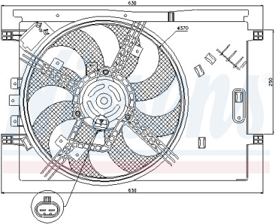 Ventilador, refrigeração do motor