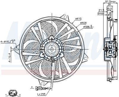 Ventilador, refrigeração do motor