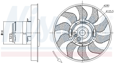 Ventilador, refrigeração do motor