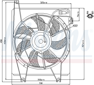 Ventilador, condensador do ar condicionado