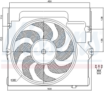 Ventilador, condensador do ar condicionado