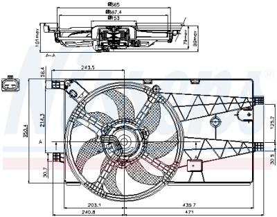 Ventilador, refrigeração do motor