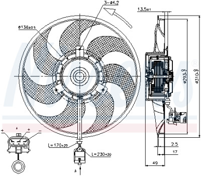 Ventilador, refrigeração do motor