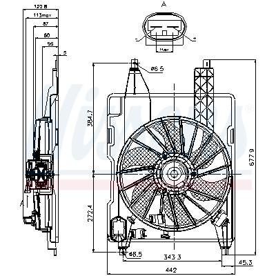 Ventilador, refrigeração do motor