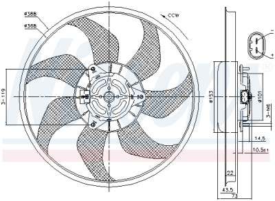 Ventilador, refrigeração do motor