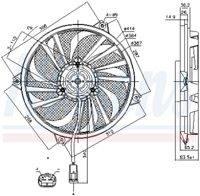 Ventilador, refrigeração do motor
