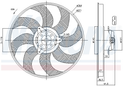 Ventilador, refrigeração do motor
