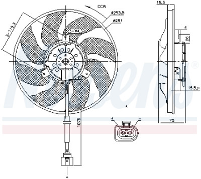 Ventilador, refrigeração do motor