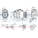 Compressor, ar condicionado NISSENS 89-0068