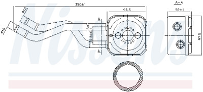 Radiador de óleo, óleo do motor NISSENS 90685