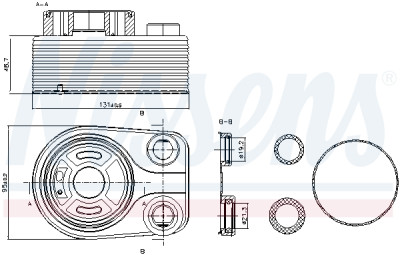 Radiador de óleo, óleo do motor NISSENS 90705