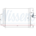 Condensador, ar condicionado NISSENS 940043