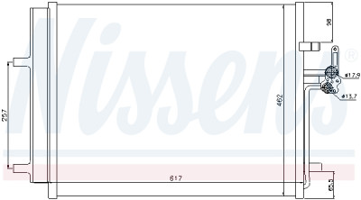 Condensador, ar condicionado NISSENS 940043