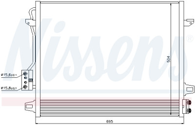 Condensador, ar condicionado NISSENS 94-0098