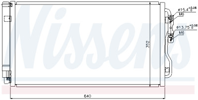 Condensador, ar condicionado NISSENS 940236