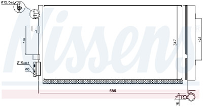 Condensador, ar condicionado NISSENS 940259