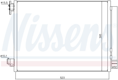 Condensador, ar condicionado NISSENS 940-321