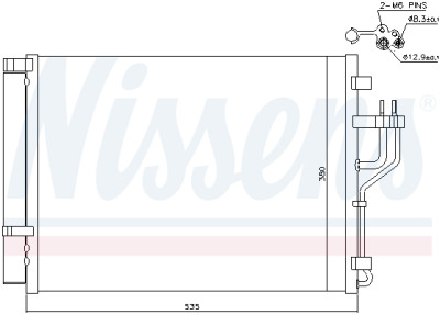 Condensador, ar condicionado NISSENS 940353
