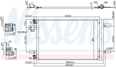 Condensador, ar condicionado NISSENS 940458