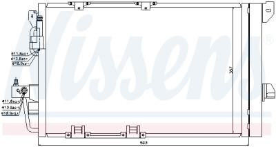 Condensador, ar condicionado NISSENS 94650