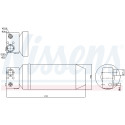 Filtro desidratador, ar condicionado NISSENS 95113