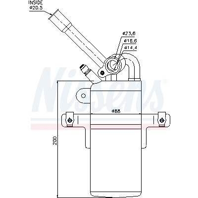 Filtro desidratador, ar condicionado NISSENS 95213