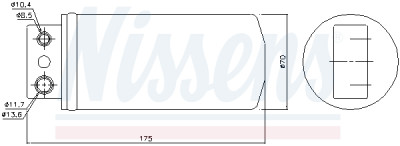 Filtro desidratador, ar condicionado NISSENS 95235