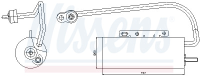 Filtro desidratador, ar condicionado NISSENS 95339