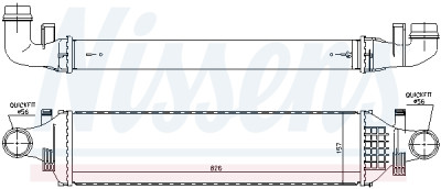 Intercooler de ar de admissão NISSENS 9.6335