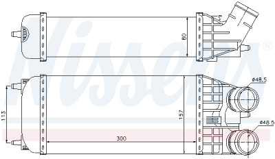 Refrigerador de ar de admissão NISSENS 96594