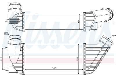 Refrigerador de ar de admissão NISSENS 96609