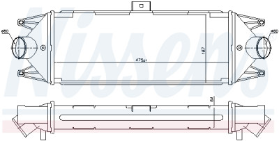 Refrigerador de ar de admissão NISSENS 96727