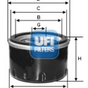 Filtro de óleo UFI 23.213.00