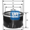 Filtro de óleo UFI 23.617.00