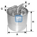 Filtro de combustível UFI 24.002.00