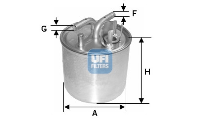 Filtro de combustível UFI 24.002.00