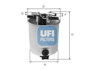 Filtro de combustível UFI 24.025.01