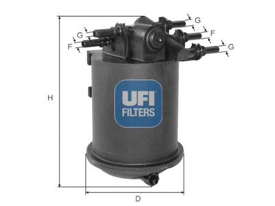 Filtro de combustível UFI 24.086.00