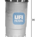 Filtro de combustível UFI 24.099.00