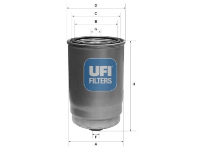 Filtro de combustível UFI 24.123.00