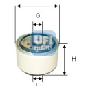 Filtro de combustível UFI 24.338.00