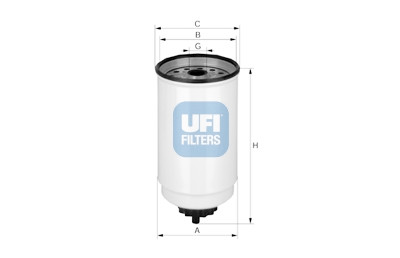 Filtro de combustível UFI 24.371.00