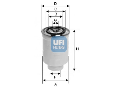 Filtro de combustível UFI 24.375.00